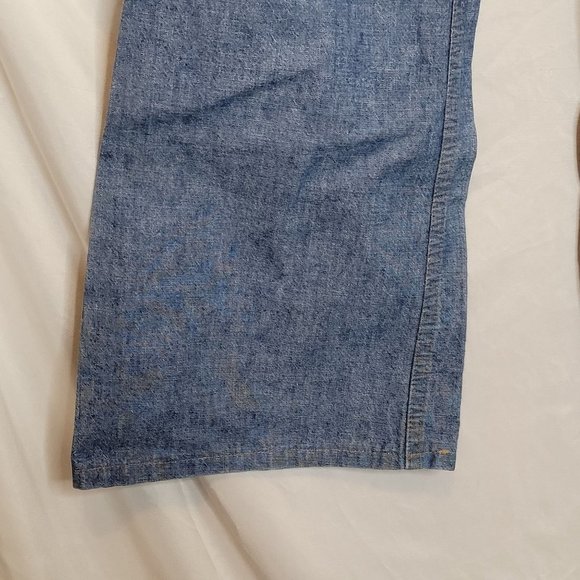 Levis Orange Tab Bell Bottoms 696 Light Weight 1975 Talon Zipper 12 Button - Picture 9 of 14